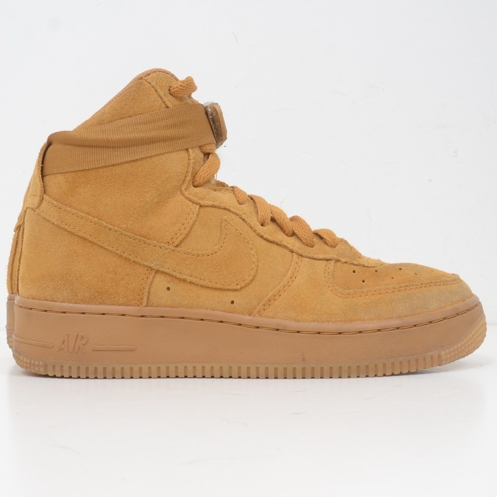 Nike Big Kid's 6.5 Women's 8 Air Force 1 High LV8 3 Wheat/Wheat-Gum CK0262 700